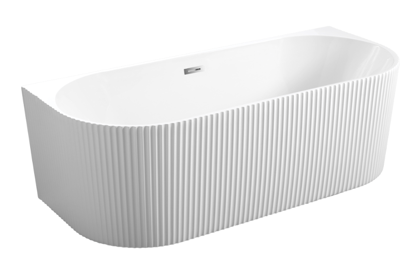 Strasbourg Freestanding Back to Wall Ribbed