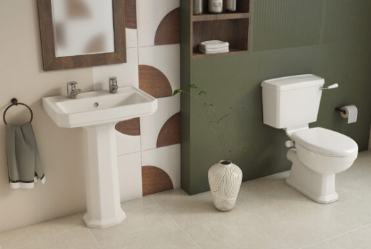 Roxton CC Front Flush Box Set with Ceramic Handle