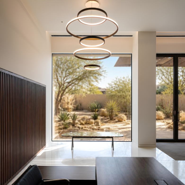 Elegant Chandelier Installation